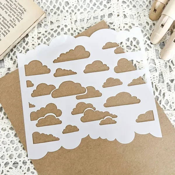 White_Reusable_Cloud_Stencil_Cm_Pet_Plastic_Diy_Template_Diy_And_Craft