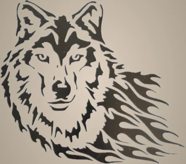 White_Wolf_Animal_Stencil_Lion_Deer_Tiger_Whale_Horse_Template_Diy_And_Craft