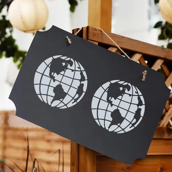 White_Reusable_Earth_Map_Stencil_Cutout_Diy_And_Craft