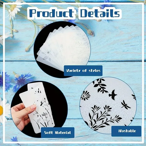 White_Reusable_Earth_Map_Stencil_Cutout_Diy_And_Craft