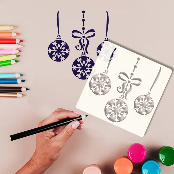 White_Large_Christmas_Ball_Stencil_Reusable_Cm_Snowflake_Ornament_Template_Diy_And_Craft