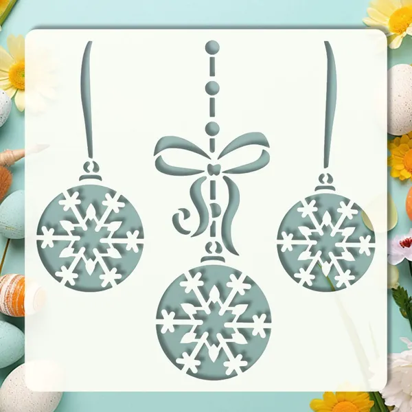 White_Large_Christmas_Ball_Stencil_Reusable_Cm_Snowflake_Ornament_Template_Diy_And_Craft