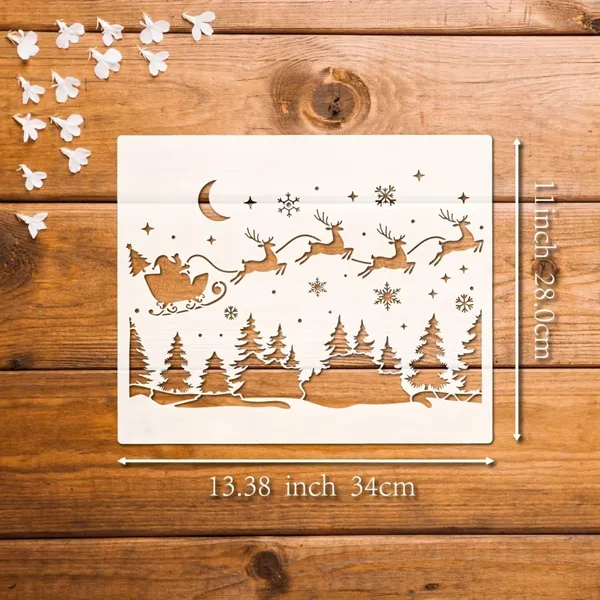 White_Christmas_Village_Stencil_Cm_Diy_And_Craft