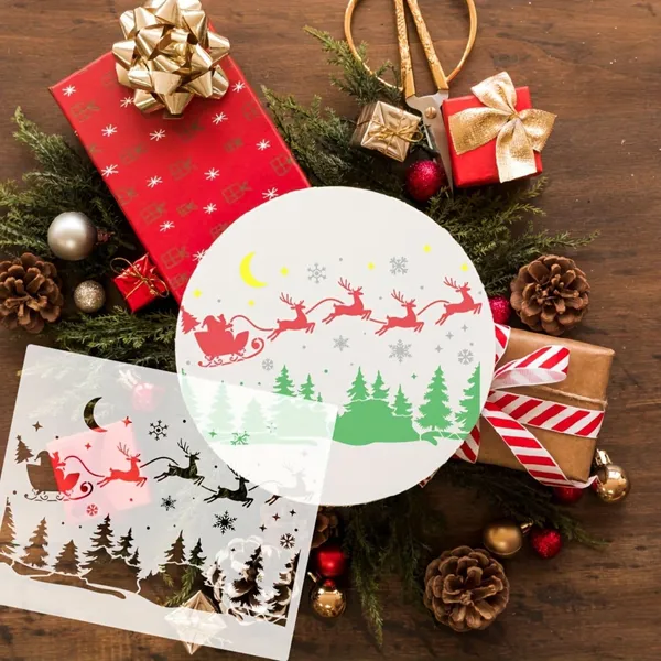 White_Christmas_Village_Stencil_Cm_Diy_And_Craft