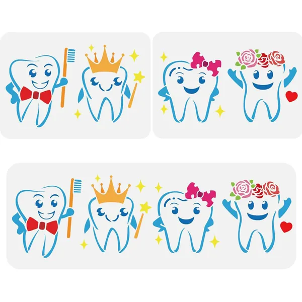 White_Tooth_Stencil_Template_Brushing_Teeth_Painting_Stencils_Diy_And_Craft