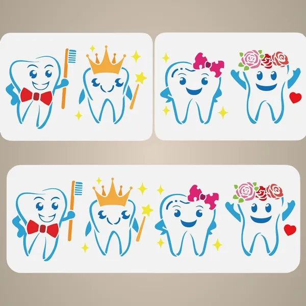 White_Tooth_Stencil_Template_Brushing_Teeth_Painting_Stencils_Diy_And_Craft