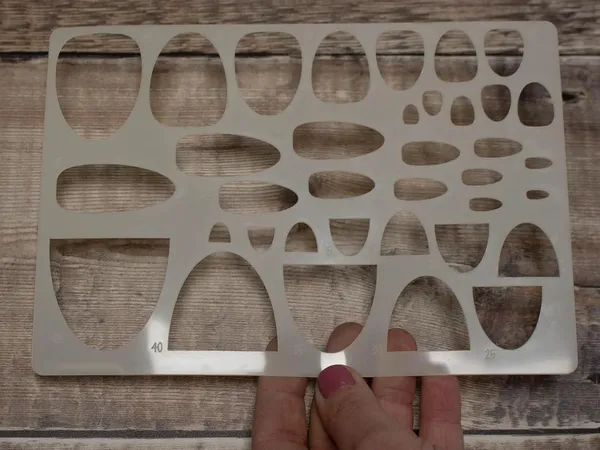 White_Geometric_Shape_Stencils_Reusable_Plastic_Template_Diy_And_Craft