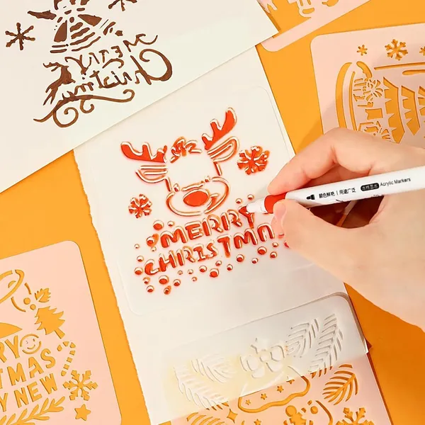 White_Xmas_Tree_Stencil_Diy_And_Craft