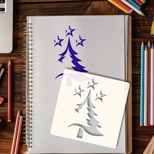 White_Christmas_Tree_Stencil_Diy_And_Craft
