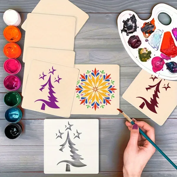 White_Christmas_Tree_Stencil_Diy_And_Craft