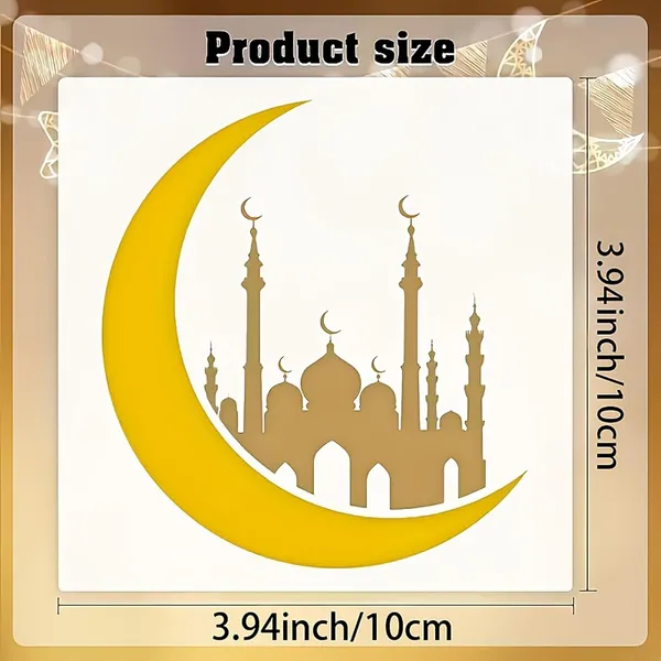 White_Islamic_Shape_Plastic_Stencil_Diy_And_Craft