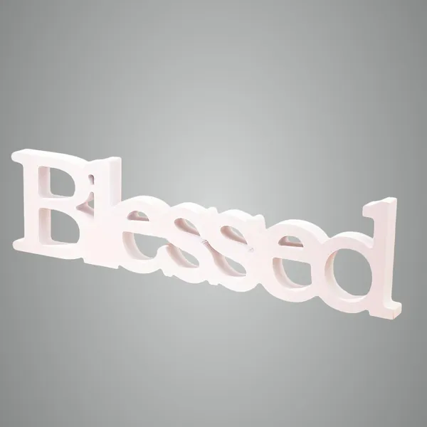 White_D_Flat_Blessed_Letter_Wpc_Figurine_Elegant_Indoor_Outdoor_Decor_Wedding