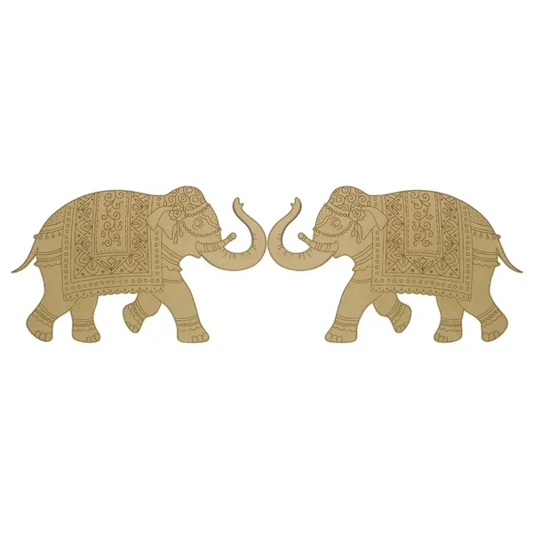 Beige_Mirror_Facing_Elephant_Shape_Cutout_Craft_Wooden_Decor_Diy_Art_Sign_Diy_And_Craft