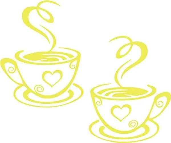Beige_Pcs_Yellow_Coffee_Cup_Pattern_Sticker_Wall_Decals_Home_Art_Decor_Size_Home_Decor