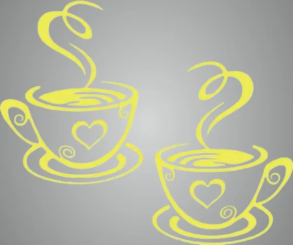 Beige_Pcs_Yellow_Coffee_Cup_Pattern_Sticker_Wall_Decals_Home_Art_Decor_Size_Home_Decor