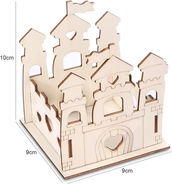 Beige_Wooden_Castle_Crafts_Kit_Kids