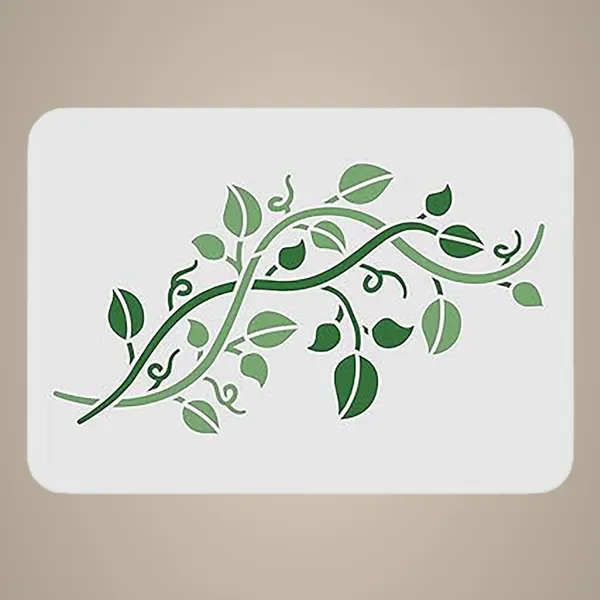 White_Vine_Leaves_Stencil_Plastic_Vine_Painting_Template_Home_Decor