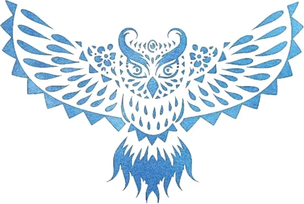 White_Cliths_Pcs_Owl_Stencil_Diy_And_Craft
