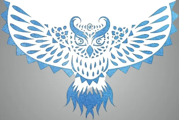 White_Cliths_Pcs_Owl_Stencil_Diy_And_Craft