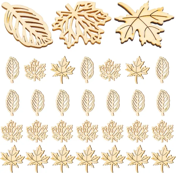 Beige_Maple_Leaves_Wood_Slices_Diy_And_Craft