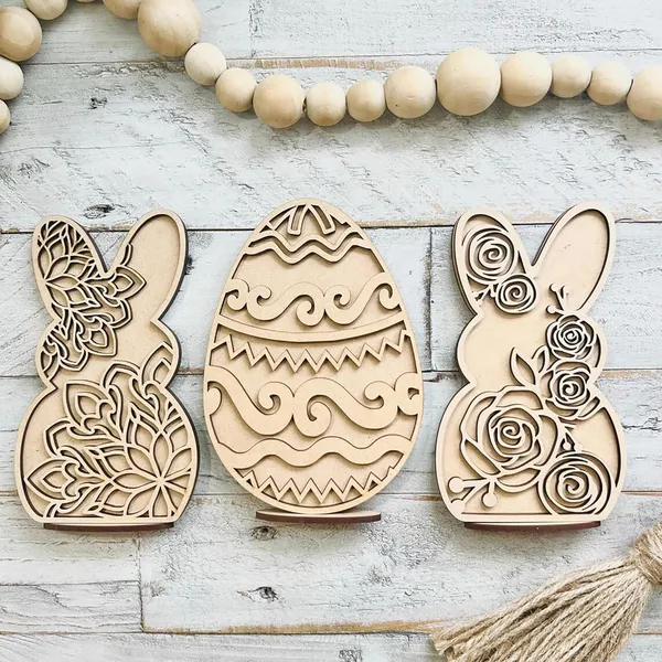 Beige_Bunny_Egg_Shape_Mdf_Wood_Cutouts_Diy_And_Craft