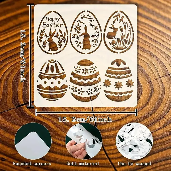 White_Square_Plastic_Diy_Craft_Stencil_Template_Easter_Egg_Bunny_Painting_Diy_And_Craft