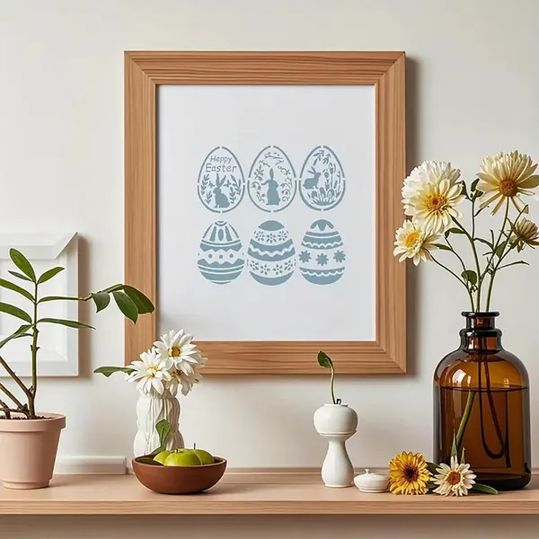 White_Square_Plastic_Diy_Craft_Stencil_Template_Easter_Egg_Bunny_Painting_Diy_And_Craft