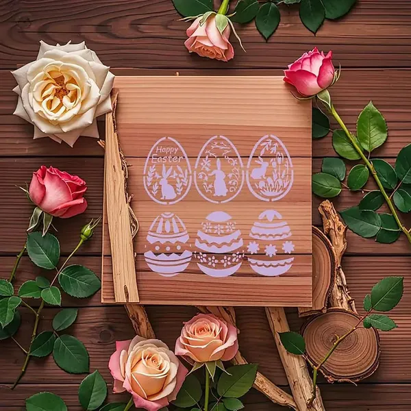 White_Square_Plastic_Diy_Craft_Stencil_Template_Easter_Egg_Bunny_Painting_Diy_And_Craft