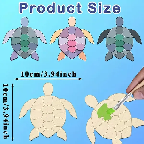 Beige_Wooden_Turtle_Crafts_Diy_Turtle_Kids