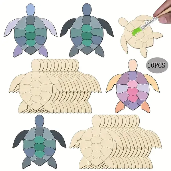 Beige_Wooden_Turtle_Crafts_Diy_Turtle_Kids