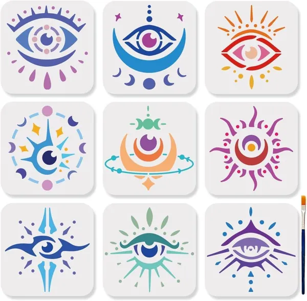 White_Magic_Evil_Eyes_Stencils_Cm_Diy_And_Craft