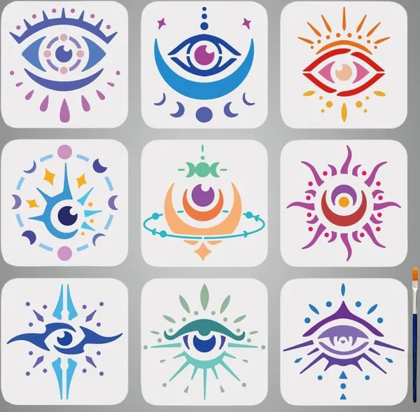 White_Magic_Evil_Eyes_Stencils_Cm_Diy_And_Craft