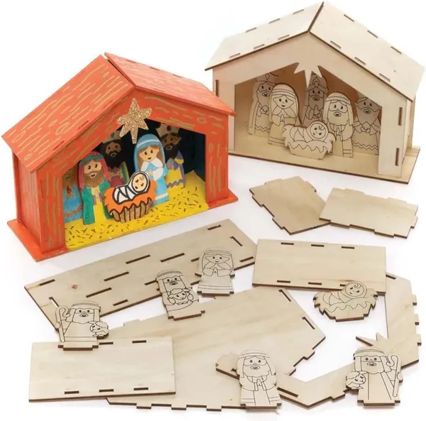 Beige_Wooden_Nativity_Stable_Kits_Wooden_Crafts_General