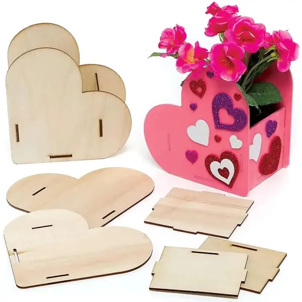 Beige_Heart_Shape_Pine_Mdf_Diy_Art_Craft_Planter_Base_Diy_And_Craft