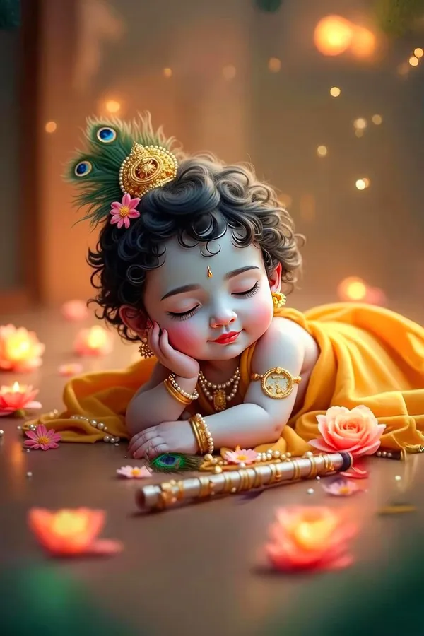 Multicolour_Krishna_Metal_Wall_Art_Decor_Home_Decor