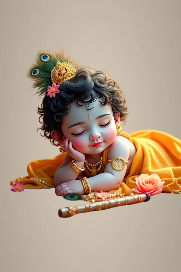 Multicolour_Krishna_Metal_Wall_Art_Decor_Home_Decor