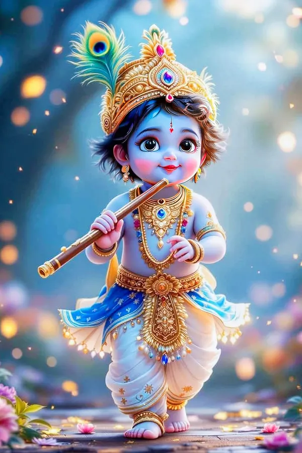 Multicolour_X_Child_Krishna_Metal_Wall_Art_Home_Decor