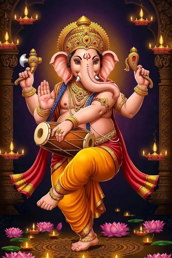 Multicolour_X_Ganesh_Dancing_Idol_Wall_Art_Home_Decor