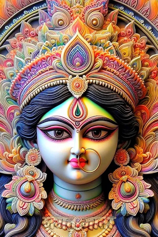 Multicolour_X_Maa_Durga_Face_Wall_Art_Home_Decor