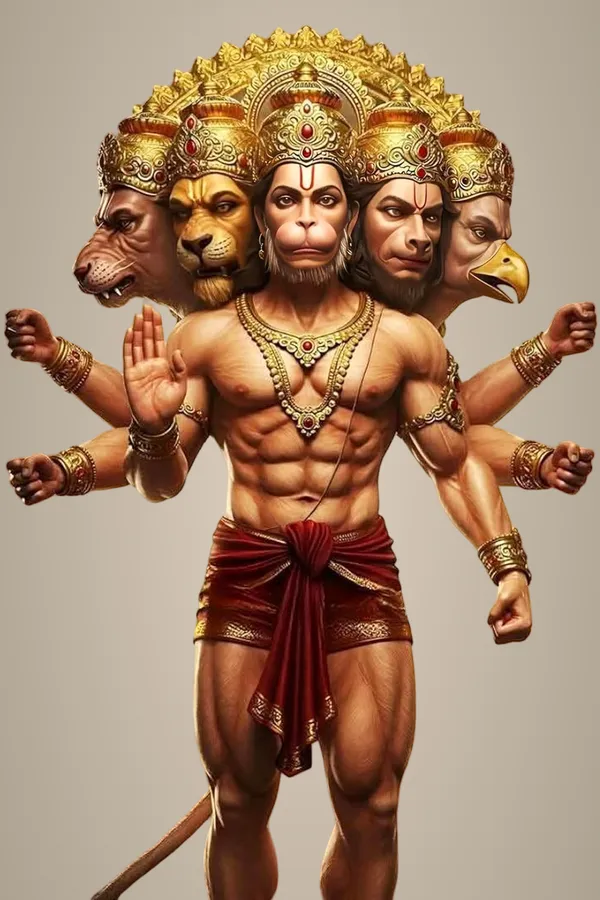 Multicolour_Hanuman_Ji_Wall_Art_Metal_Poster_Home_Decor