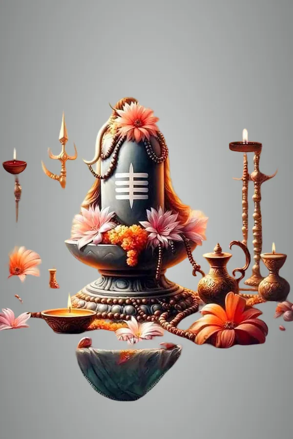 Multicolour_Shivling_Wall_Art_X_Metal_Hindu_Decor_Home_Decor