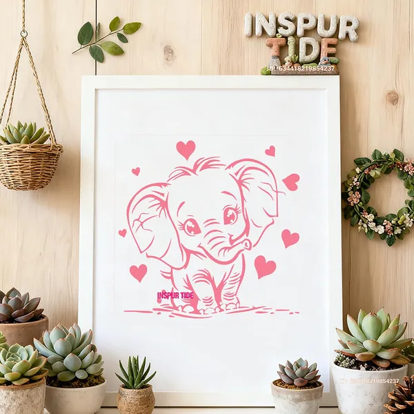 White_Elephant_Shape_Plastic_Painting_Stencil_Diy_Art_Craft_Template_Diy_And_Craft