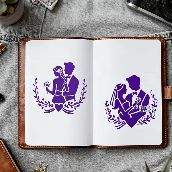 White_Couple_Shape_Plastic_Painting_Stencil_Diy_Art_Craft_Template_Diy_And_Craft