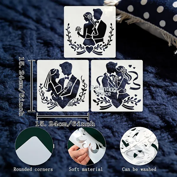 White_Couple_Shape_Plastic_Painting_Stencil_Diy_Art_Craft_Template_Diy_And_Craft