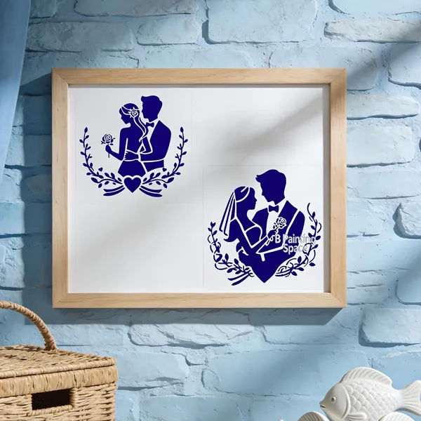 White_Couple_Shape_Plastic_Painting_Stencil_Diy_Art_Craft_Template_Diy_And_Craft