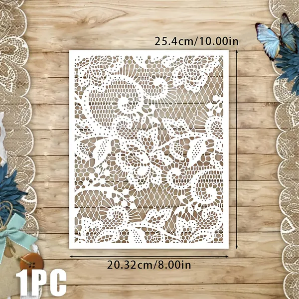 White_Lace_Pattern_Pet_Plastic_Painting_Stencil_Diy_Art_Craft_Template_X_Diy_And_Craft