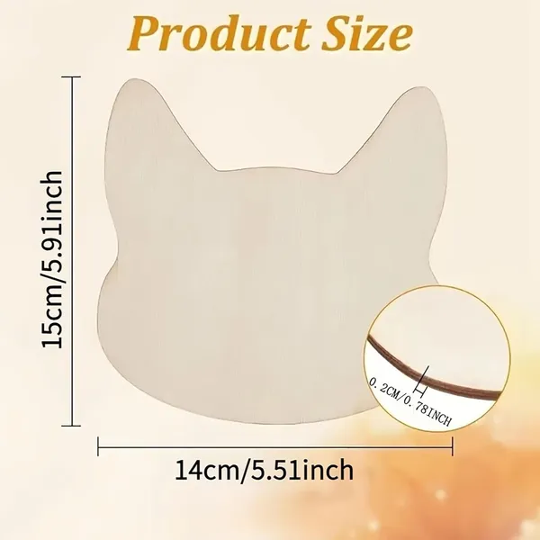 Beige_Cat_Head_Shape_Pine_Mdf_Diy_Art_Craft_Base_Diy_And_Craft
