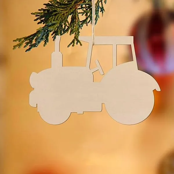 Beige_Tractor_Shape_Pine_Mdf_Diy_Art_Craft_Base_Diy_And_Craft