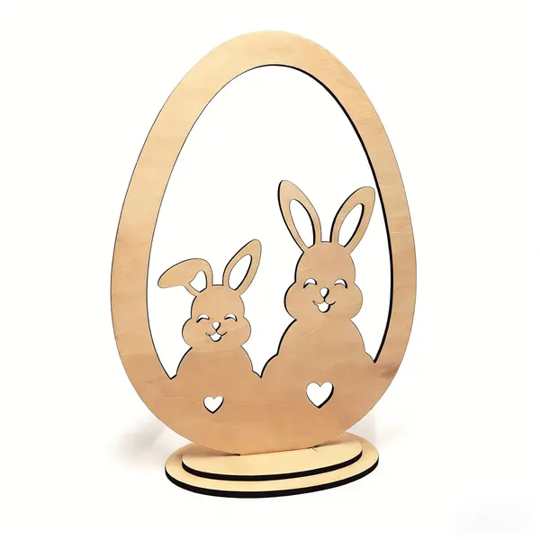Beige_Rabbit_In_Egg_Shape_Pine_Mdf_Diy_Art_Craft_Tabletop_Base_X_Diy_And_Craft