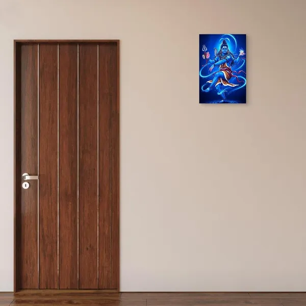 Multicolour_Shiva_Wall_Decor_Nataraja_Dancing_Pose_Glossy_Aluminum_Metal_Photo_Print_Home_Decor